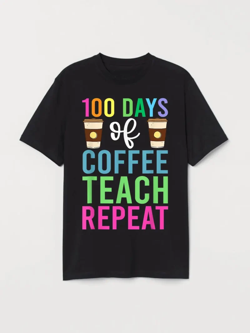 100 Days Of School  For Teacher T-Shirt - Image 2