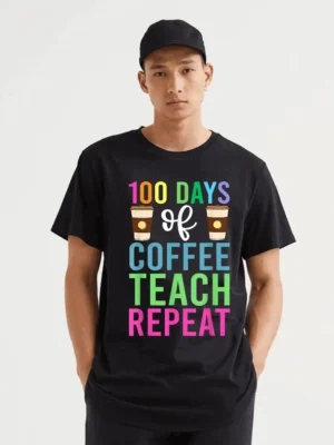 100 Days Of School  For Teacher T-Shirt