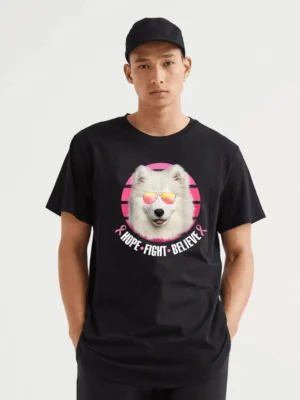 Breast Cancer Awareness Samoyed T-Shirt