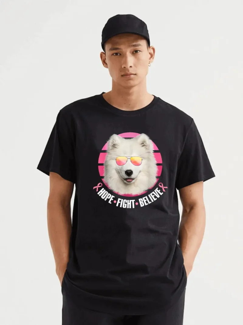 Breast Cancer Awareness Samoyed T-Shirt