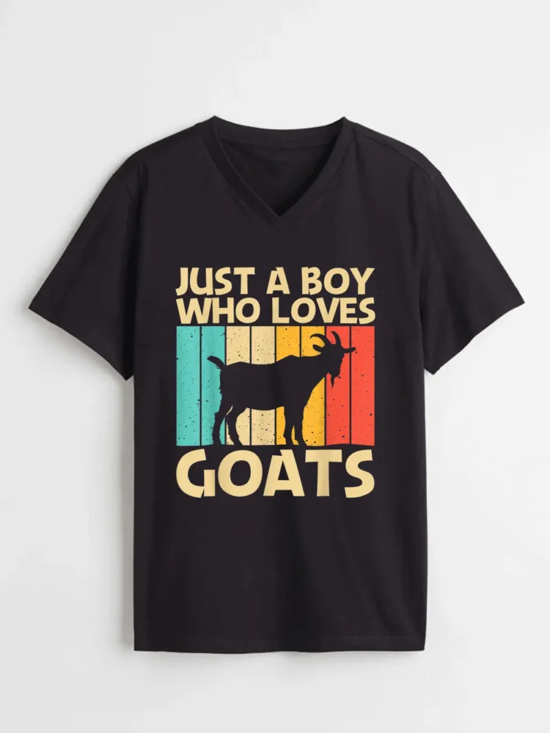 Cool Goat Design For Boys Kids Goat T-Shirt - Image 2