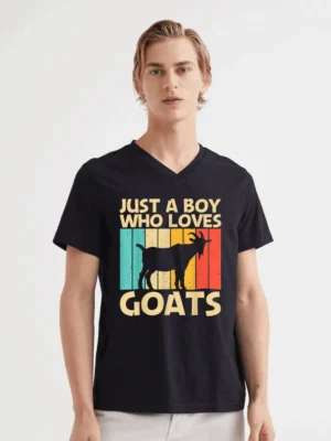 Cool Goat Design For Boys Kids Goat T-Shirt